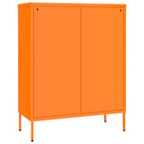 NNEVL Drawer Cabinet Orange 80x35x101.5 cm Steel