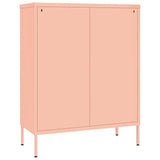 NNEVL Drawer Cabinet Pink 80x35x101.5 cm Steel