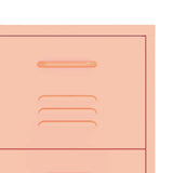 NNEVL Drawer Cabinet Pink 80x35x101.5 cm Steel