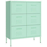 NNEVL Drawer Cabinet Mint 80x35x101.5 cm Steel