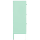 NNEVL Drawer Cabinet Mint 80x35x101.5 cm Steel