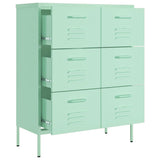 NNEVL Drawer Cabinet Mint 80x35x101.5 cm Steel