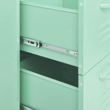 NNEVL Drawer Cabinet Mint 80x35x101.5 cm Steel