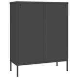 NNEVL Drawer Cabinet Anthracite 80x35x101.5 cm Steel