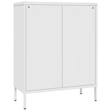 NNEVL Drawer Cabinet White 80x35x101.5 cm Steel