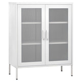 NNEVL Storage Cabinet White 80x35x101.5 cm Steel