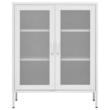 NNEVL Storage Cabinet White 80x35x101.5 cm Steel