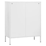 NNEVL Storage Cabinet White 80x35x101.5 cm Steel