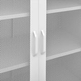 NNEVL Storage Cabinet White 80x35x101.5 cm Steel