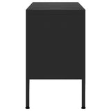 NNEVL TV Cabinet Black 105x35x50 cm Steel