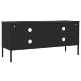 NNEVL TV Cabinet Black 105x35x50 cm Steel