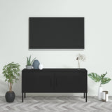 NNEVL TV Cabinet Black 105x35x50 cm Steel