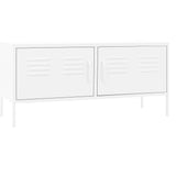 NNEVL TV Cabinet White 105x35x50 cm Steel