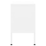 NNEVL TV Cabinet White 105x35x50 cm Steel