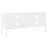 NNEVL TV Cabinet White 105x35x50 cm Steel