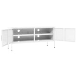 NNEVL TV Cabinet White 105x35x50 cm Steel