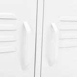 NNEVL TV Cabinet White 105x35x50 cm Steel