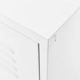 NNEVL TV Cabinet White 105x35x50 cm Steel