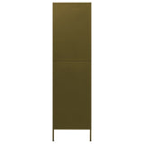 NNEVL Wardrobe Olive Green 90x50x180 cm Steel