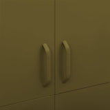 NNEVL Wardrobe Olive Green 90x50x180 cm Steel