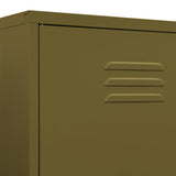 NNEVL Wardrobe Olive Green 90x50x180 cm Steel