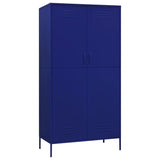 NNEVL Wardrobe Navy Blue 90x50x180 cm Steel