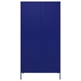 NNEVL Wardrobe Navy Blue 90x50x180 cm Steel
