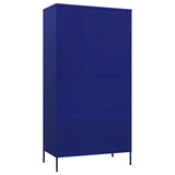 NNEVL Wardrobe Navy Blue 90x50x180 cm Steel