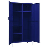 NNEVL Wardrobe Navy Blue 90x50x180 cm Steel