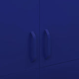 NNEVL Wardrobe Navy Blue 90x50x180 cm Steel