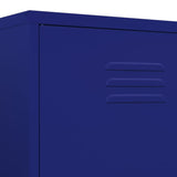 NNEVL Wardrobe Navy Blue 90x50x180 cm Steel