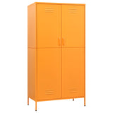 NNEVL Wardrobe Mustard Yellow 90x50x180 cm Steel