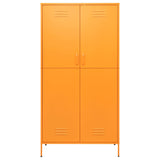 NNEVL Wardrobe Mustard Yellow 90x50x180 cm Steel