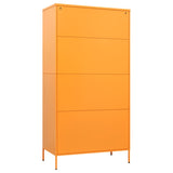 NNEVL Wardrobe Mustard Yellow 90x50x180 cm Steel