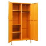 NNEVL Wardrobe Mustard Yellow 90x50x180 cm Steel