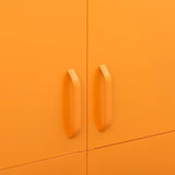 NNEVL Wardrobe Mustard Yellow 90x50x180 cm Steel