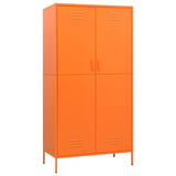 NNEVL Wardrobe Orange 90x50x180 cm Steel