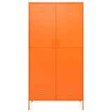 NNEVL Wardrobe Orange 90x50x180 cm Steel