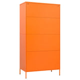 NNEVL Wardrobe Orange 90x50x180 cm Steel