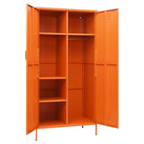 NNEVL Wardrobe Orange 90x50x180 cm Steel