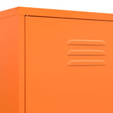 NNEVL Wardrobe Orange 90x50x180 cm Steel