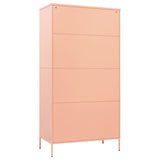 NNEVL Wardrobe Pink 90x50x180 cm Steel