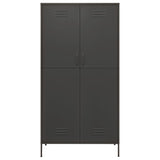 NNEVL Wardrobe Anthracite 90x50x180 cm Steel