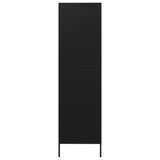 NNEVL Wardrobe Black 90x50x180 cm Steel