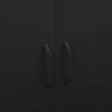 NNEVL Wardrobe Black 90x50x180 cm Steel