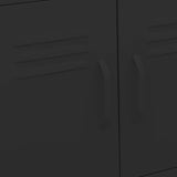NNEVL Storage Cabinet Black 60x35x49 cm Steel