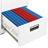 NNEVL Filing Cabinet White 46x62x72.5 cm Steel