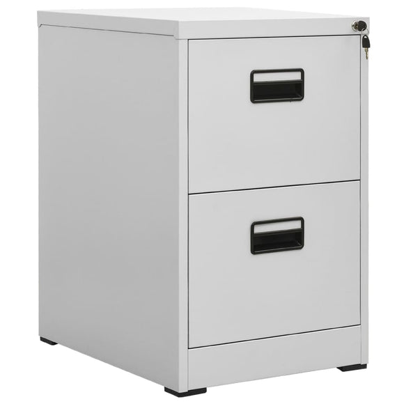 NNEVL Filing Cabinet Light Grey 46x62x72.5 cm Steel