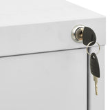 NNEVL Filing Cabinet Light Grey 46x62x72.5 cm Steel