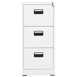 NNEVL Filing Cabinet White 46x62x102.5 cm Steel